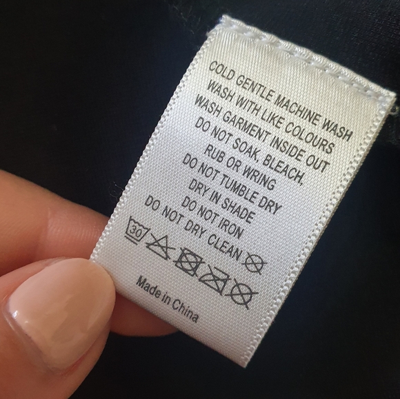 Witchery Black Top with flowy sheer sleeves Size XL - Picture 7 of 8